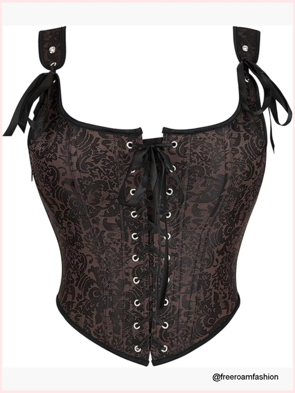 Vintage 1920s Corset Bustier with Lace Trim, 12 Plastic Bones, Side Zipper,